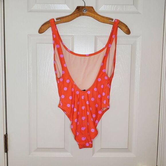J Crew Plunging Scoopback One-Piece Swimsuit Size 6 - Picture 4 of 9